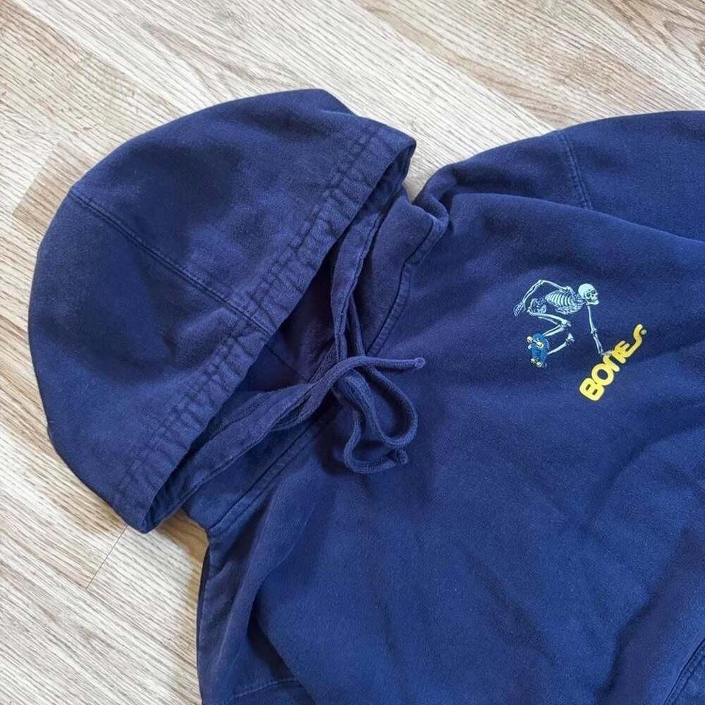 Powell Peralta Bones Navy Blue Skate Hoodie